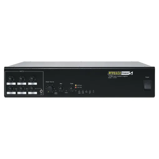 Designed for applications requiring up to six microphone inputs, without compromising output power and overall performance. Each model features inputs which can be configured for either microphone or line level operation.