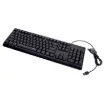 A compact keyboard with full numpad featuring laser carved keycaps for long term durability. Features multimedia control keys and USB type A connection. Ideal for general office usage. 