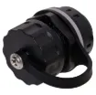 This waterproof IP68 rated 8P8C RJ45 panel mount connector provides secure wateproof data connections for equipment it is built into.
