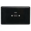 Flylead Wallplat fitted with HDMI Ultra High Speed (8K ready) connection.