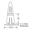 Picture of 10mm PCB Support Flush Mount Pk 1000