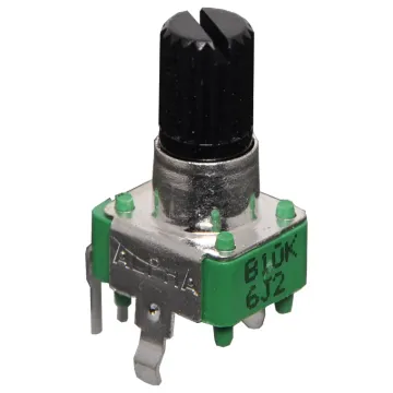10k Log 18T Spline 9mm Single Vertical Short PCB Pot