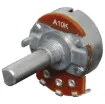 10k Log D Shaft 24mm Single Pot