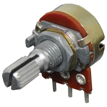 1k Log 18T Spline 16mm Single Horizontal PCB Pot