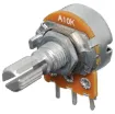 10k Log 18T Spline 16mm Single Horizontal PCB Pot