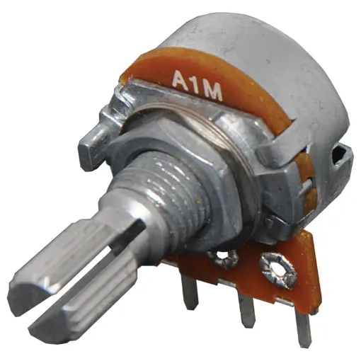 1M Log 18T Spline 16mm Single Horizontal PCB Pot