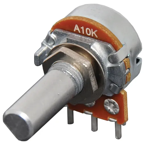 10k Log D Shaft 16mm Single Horizontal PCB Pot