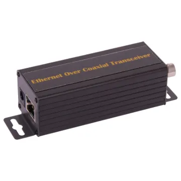 A 10/100 ethernet over coax transceiver for sending ethernet only (no power) over
coaxial cabling. Two units are required to form a link. Alternatively, it can be used with S 9267 4 way splitter cable to four S 9268 transceivers. Requires 12V DC from either M 9273A or existing 12V supply using P 6715. Maximum coaxial length 2000m.