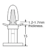 Picture of 15mm Screw Fit PCB Support Pk 10