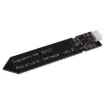 Detects soil humidity levels - a handy little sensor for building automated watering and retic systems. 3.3-5.5V input. Note: typical lifespan of about a year when left in soil permanently.