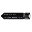 Detects soil humidity levels - a handy little sensor for building automated watering and retic systems. 3.3-5.5V input. Note: typical lifespan of about a year when left in soil permanently.
