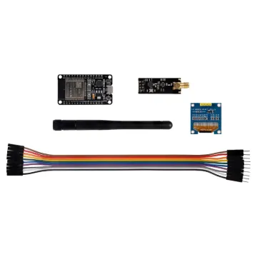 Unlock the potential of IoT and wireless communication with this versatile electronics kit! Designed for makers, hobbyists, and engineers, this kit includes an ESP32-WROOM-32D module, an nRF24L01+ wireless module with an antenna, a 0.96" OLED display, and essential accessories for seamless connectivity.