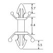 Picture of 6.4mm Press Fit PCB Support Pk 1000