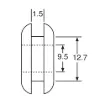 Picture of 9.5mm Rubber Grommet Pk 100