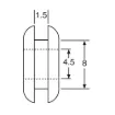 Picture of 4.5mm Rubber Grommet Pk 100