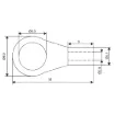 Picture of 5.3mm Uninsulated Ring Crimp 14-12AWG Pk 10