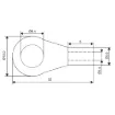 Picture of 6.4mm Uninsulated Ring Crimp 12-10AWG Pk 10