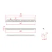 Picture of 1/2U Cable Support 19" Rack Bar
