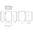 Picture of 400x200x600mm IP66 Lockable Steel Utility Wall Cabinet