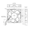 Picture of 120mm 12VDC Ball Bearing Cooling Fan