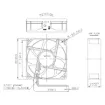 Picture of 80mm 12VDC Maglev Bearing Cooling Fan