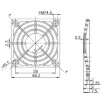 Picture of 60mm Plastic Fan Guard With Filter