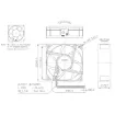 Picture of 80mm 12VDC 3 Wire Maglev Bearing Cooling Fan