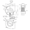 Picture of 97mm 12VDC Ball Bearing Cooling Fan Blower
