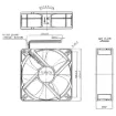 Picture of 120mm 12VDC Maglev Bearing Cooling Fan