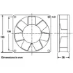 Picture of 120mm 240VAC Ball Bearing Cooling Fan