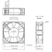 Picture of 120mm 240VAC Ball Bearing Cooling Fan
