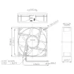 Picture of 80mm 24VDC Maglev Bearing Cooling Fan