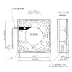 Picture of 80mm 240VAC Ball Bearing Cooling Fan