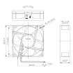 Picture of 80mm 12VDC Sleeve Bearing Cooling Fan