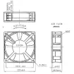 Picture of 120mm 240VAC Sleeve Bearing Cooling Fan