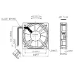 Picture of 120mm 240VAC Sleeve Bearing Slimline Cooling Fan