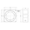 Picture of 80mm 240VAC Sleeve Bearing Cooling Fan