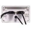Wallplate fitted with 3.5mm Audio Jack, USB Type A & HDMI connections. 150mm fly leads on rear.