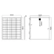 80W solar panel size