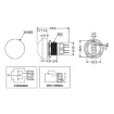 Picture of NC/NO Red Industrial IP67 Momentary Pushbutton Stop Switch