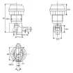 Picture of SPDT Momentary LED Red Panel Mount Pushbutton Switch
