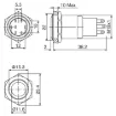 Picture of Weatherproof IP65 SPST RGB Vandal Resistant Push Button