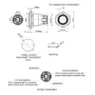 Picture of SPST IP65 Vandal Resistant Illum. Red Blue LED Pushbutton Switch