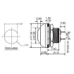 Picture of SPST IP67 Rated Dome Momentary Black Pushbutton Switch