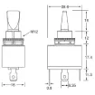 Picture of SPST Red LED Low Voltage Toggle Switch