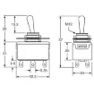 Picture of DPST Momentary On / Off 10A Heavy Duty Toggle Switch