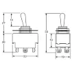 Picture of DPDT (On/Off/On) 6A Heavy Duty Toggle Switch