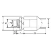 Picture of SS-033Q Normally Closed (N/C) Black SPST Pushbutton Switch