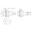 Picture of SPST Alternate Black Solder Tail Pushbutton Switch