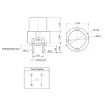 Picture of SPST Momentary Red PCB Mount Tactile Switch